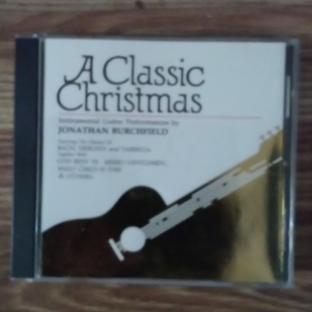 CD  A Christmas Classic Guitar Johnathan Burchfield Collectable In Case Perfect